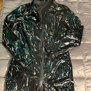 Vinyl Front and Back Zip Jumpsuit/Cat Suit